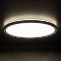 Plafoniera LED da soffitto AZPO LED/22W/230V 3000/4000/6000K Ø 42 cm IP54 nero