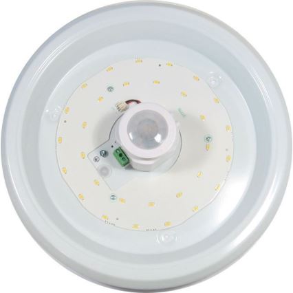 Plafoniera LED da soffitto con sensore di movimento PIR e sensore crepuscolare LED/16W/230V 4000K