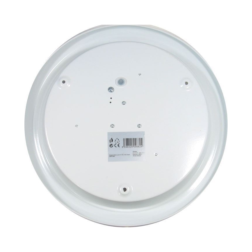 Plafoniera LED da soffitto con sensore di movimento PIR e sensore crepuscolare LED/16W/230V 4000K