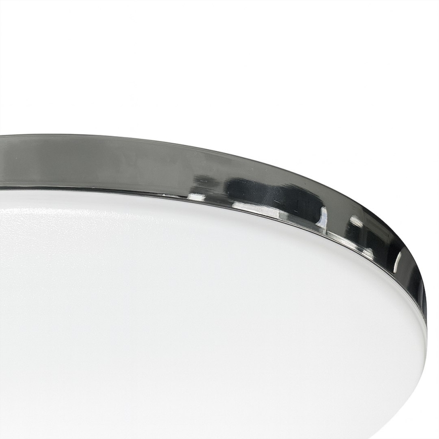 Plafoniera LED da soffitto per bagno MAYA, 15W LED, 230V, Ø 33 cm, IP44, cromo lucido