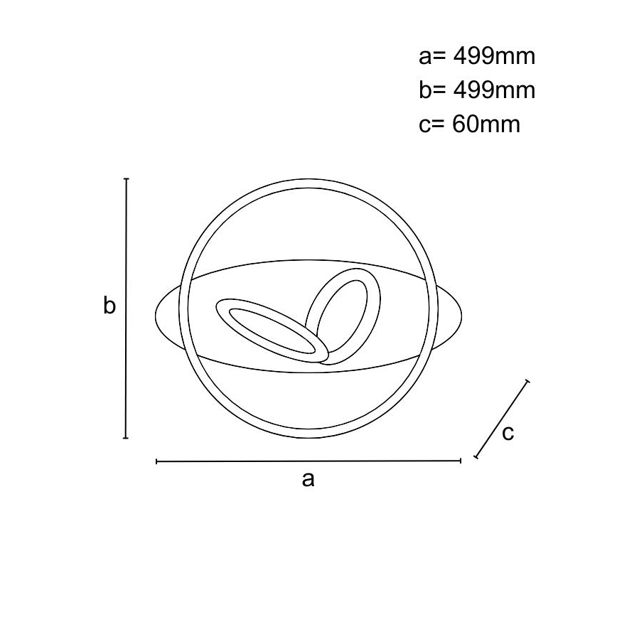 Plafoniera LED dimmerabile 105W/230V 3000-6500K con telecomando