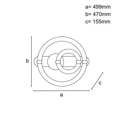 Plafoniera LED dimmerabile 120W/230V 3000-6500K + telecomando