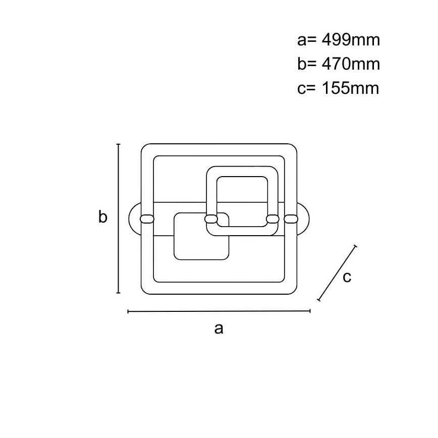 Plafoniera LED dimmerabile/140W/230V 3000-6500K + telecomando