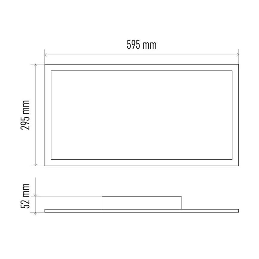 Plafoniera LED dimmerabile LED/25W/230V 2700K-6000K rettangolare con telecomando