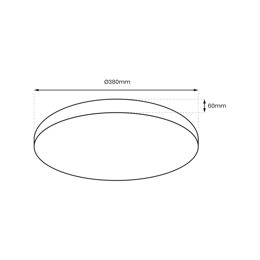 Plafoniera LED dimmerabile ALLISTER LED/36W/230V 3000-6000K + telecomando