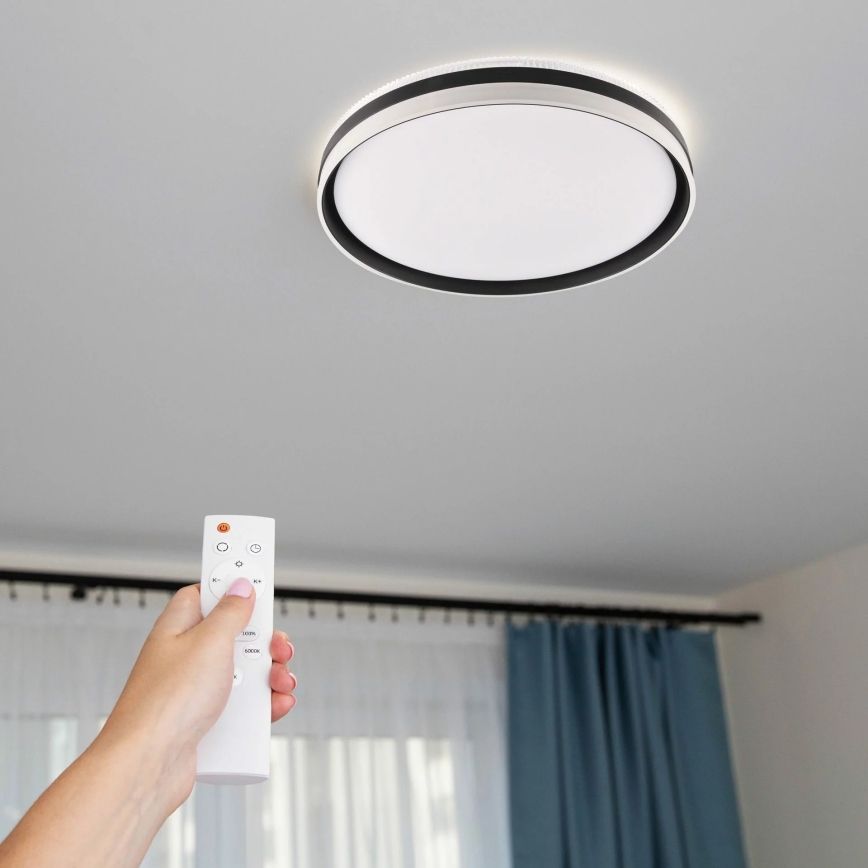 Plafoniera LED dimmerabile da bagno BARBARA LED/72W/230V diametro 48,5 cm 3000-6000K IP44 + telecomando