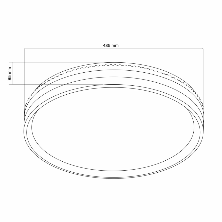 Plafoniera LED dimmerabile da bagno BARBARA LED/72W/230V diametro 48,5 cm 3000-6000K IP44 + telecomando