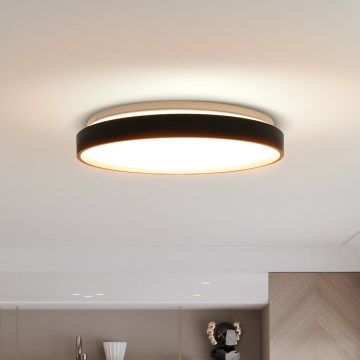 Plafoniera LED dimmerabile CALA LED/48W/230V 3000-6500K nero/oro + telecomando