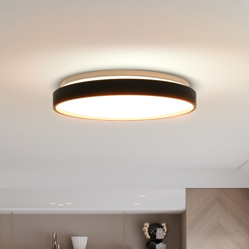 Plafoniera LED dimmerabile CALA LED/48W/230V 3000-6500K nero/oro + telecomando