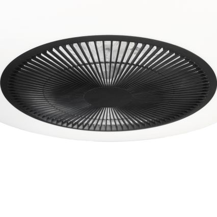 Plafoniera LED dimmerabile con ventilatore ARIA LED/38W/230V nero/bianco + telecomando