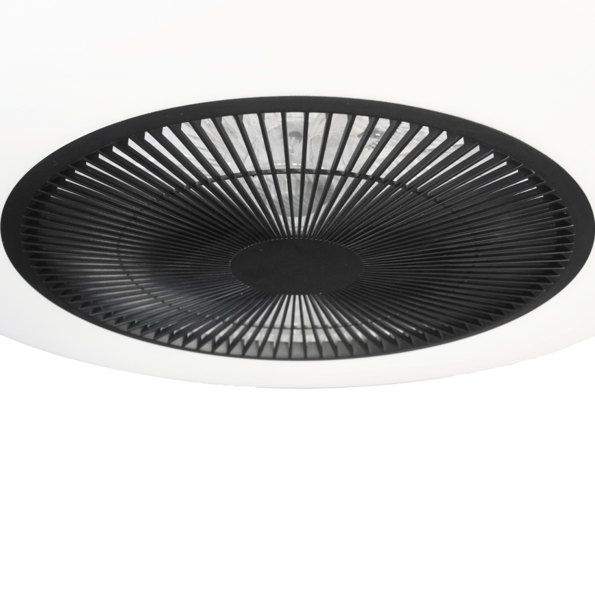 Plafoniera LED dimmerabile con ventilatore ARIA LED/38W/230V nero/bianco + telecomando