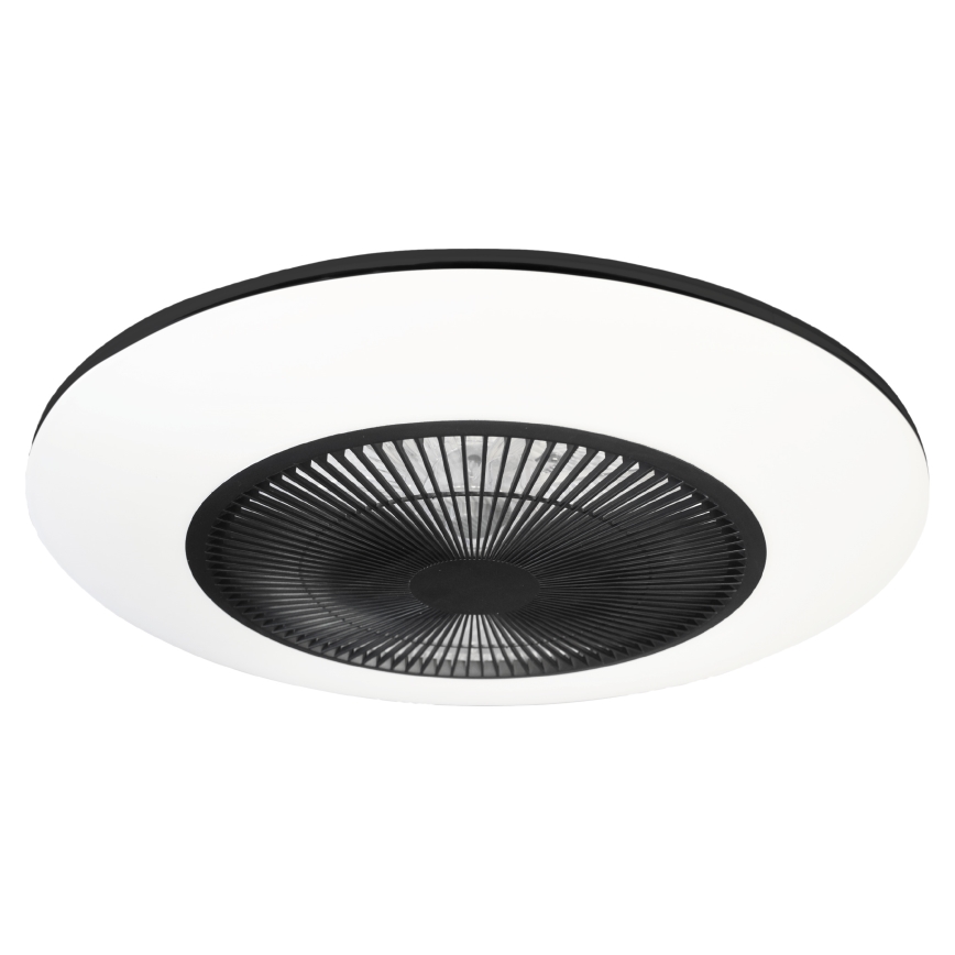 Plafoniera LED dimmerabile con ventilatore ARIA LED/38W/230V nero/bianco + telecomando