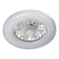 Plafoniera LED dimmerabile con ventilatore EGYPT LED/48W/230V 3000-6500K bianca + telecomando