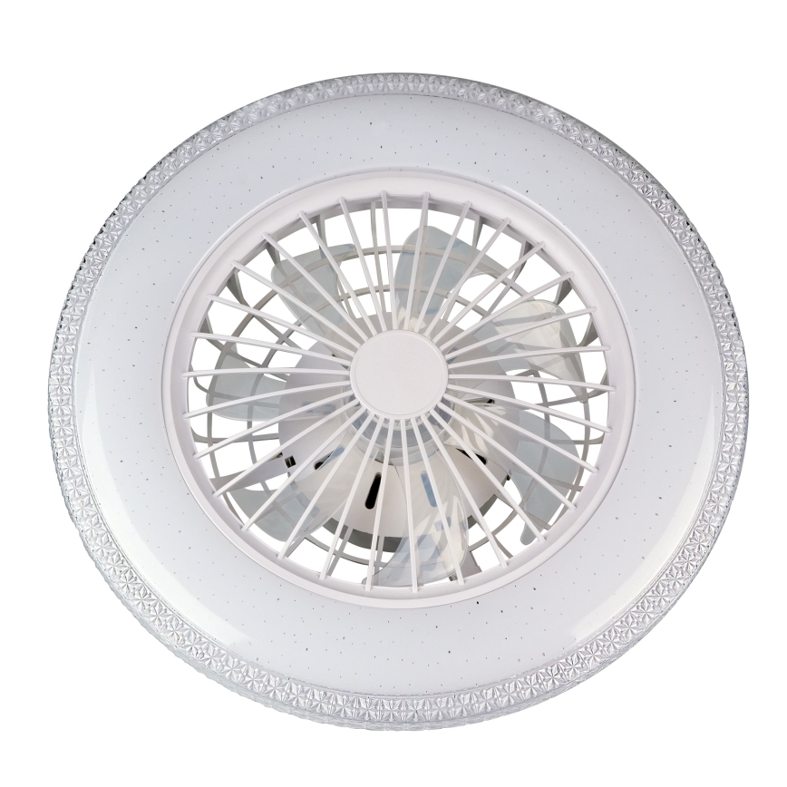 Plafoniera LED dimmerabile con ventilatore EGYPT LED/48W/230V 3000-6500K bianca + telecomando
