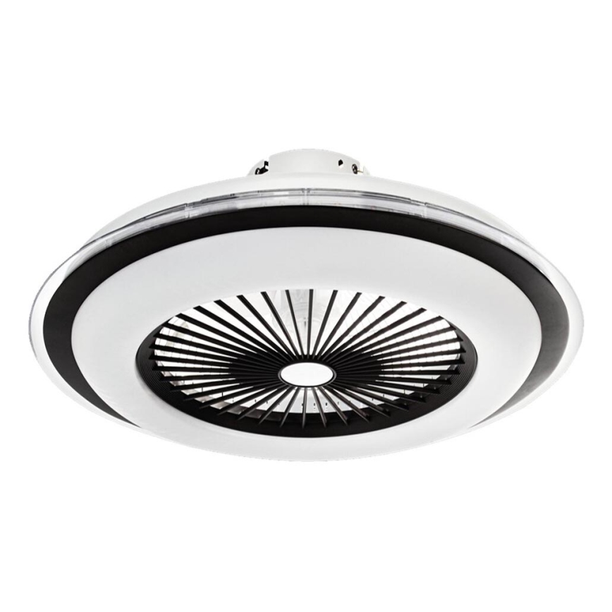 Plafoniera LED dimmerabile con ventilatore ZEPHYR LED/48W/230V 3000-6000K nero + telecomando