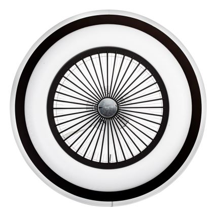 Plafoniera LED dimmerabile con ventilatore ZONDA LED/48W/230V 3000-6000K nero + telecomando