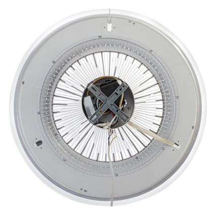 Plafoniera LED dimmerabile con ventilatore ZONDA LED/48W/230V 3000-6000K nero + telecomando