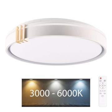 Plafoniera LED dimmerabile da bagno ARLETTA LED/72W/230V diametro 48 cm 3000-6000K IP44 + telecomando