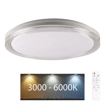 Plafoniera LED dimmerabile da bagno CASSANDRA LED/72W/230V diametro 49 cm 3000-6000K IP44 + telecomando