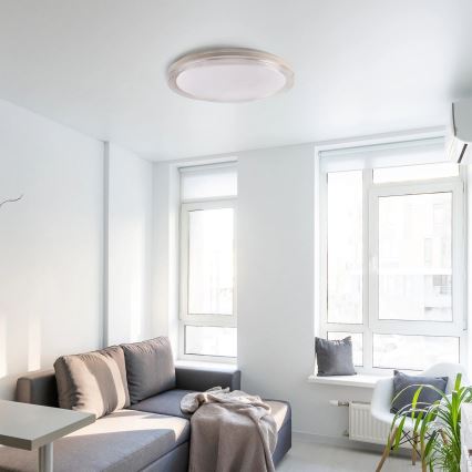 Plafoniera LED dimmerabile da bagno CASSANDRA LED/72W/230V diametro 49 cm 3000-6000K IP44 + telecomando