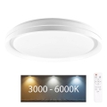 Plafoniera LED dimmerabile da bagno ELIZA LED/72W/230V diametro 48,5 cm 3000-6000K IP44 + telecomando