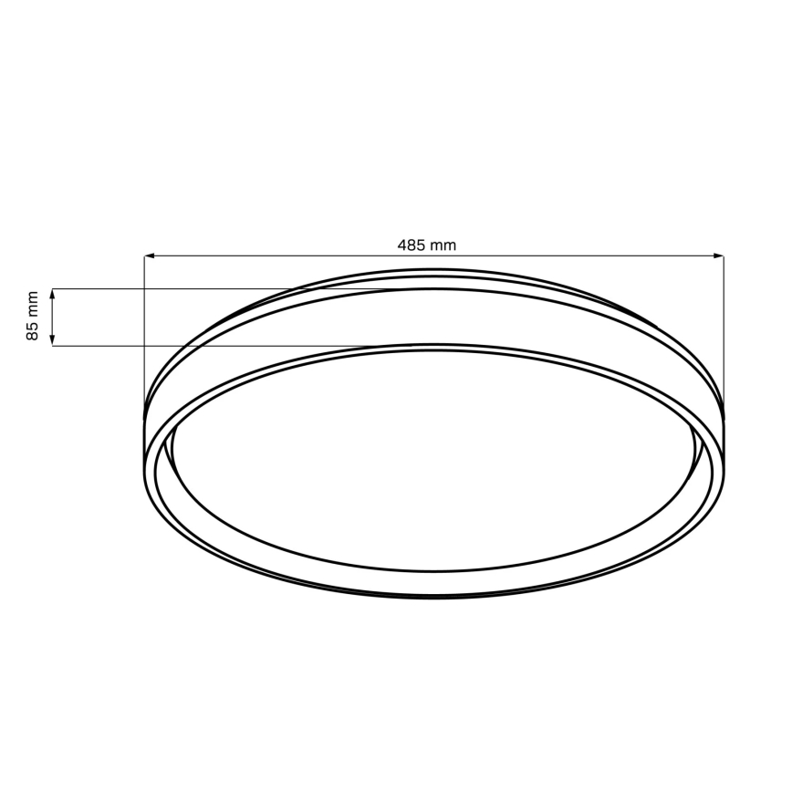 Plafoniera LED dimmerabile da bagno ELIZA LED/72W/230V diametro 48,5 cm 3000-6000K IP44 + telecomando