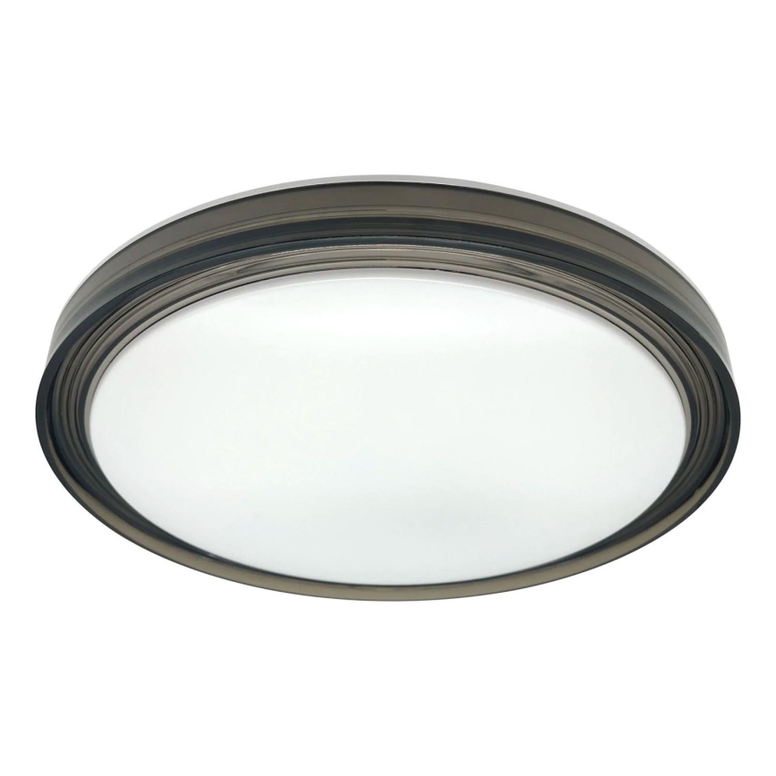 Plafoniera LED dimmerabile da bagno HALINA LED/48W/230V 3000-6000K diametro 38 cm IP44 nero + telecomando