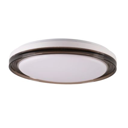 Plafoniera LED dimmerabile da bagno HALINA LED/48W/230V 3000-6000K diametro 38 cm IP44 nero + telecomando