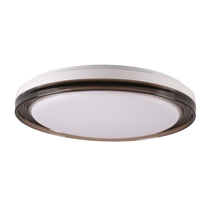 Plafoniera LED dimmerabile da bagno HALINA LED/48W/230V 3000-6000K diametro 38 cm IP44 nero + telecomando