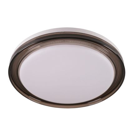 Plafoniera LED dimmerabile da bagno HALINA LED/48W/230V 3000-6000K diametro 38 cm IP44 nero + telecomando