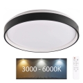 Plafoniera LED dimmerabile da bagno JADWIGA LED/42W/230V diametro 38,5 cm 3000-6000K IP44 + telecomando