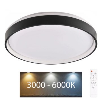 Plafoniera LED dimmerabile da bagno JADWIGA LED/42W/230V diametro 38,5 cm 3000-6000K IP44 + telecomando