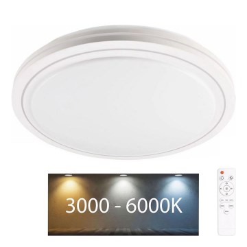Plafoniera LED dimmerabile da bagno MARIAN LED/72W/230V diametro 48 cm 3000-6000K IP44 + telecomando