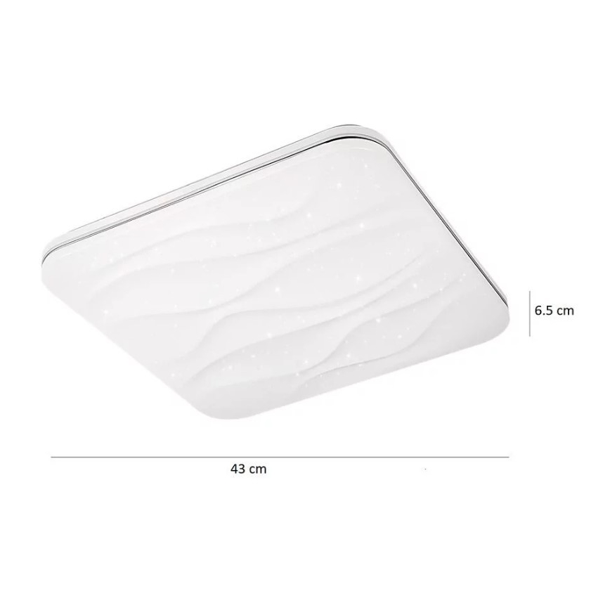 Plafoniera LED dimmerabile DESERT telecomandata LED/72W/230V