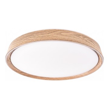 Plafoniera LED dimmerabile ILVI LED/30W/230V 2700-6500K Ø 40 cm finitura effetto legno + telecomando