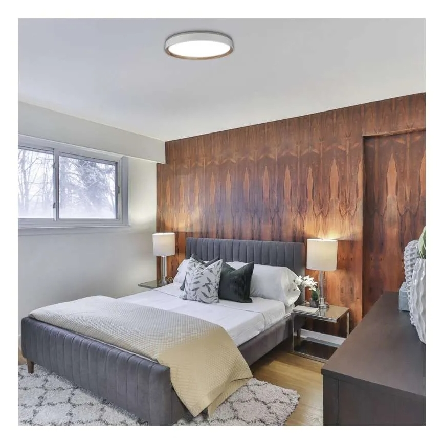 Plafoniera LED dimmerabile ILVI LED/45W/230V 2700-6500K Ø 50 cm bianco/beige + con telecomando