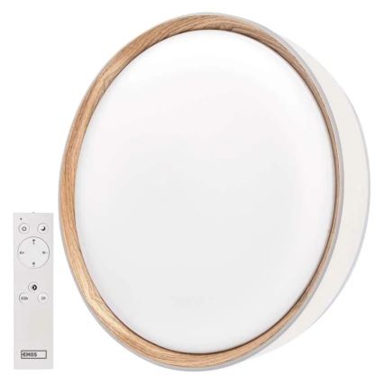 Plafoniera LED dimmerabile ILVI LED/45W/230V 2700-6500K Ø 50 cm bianco/beige + con telecomando