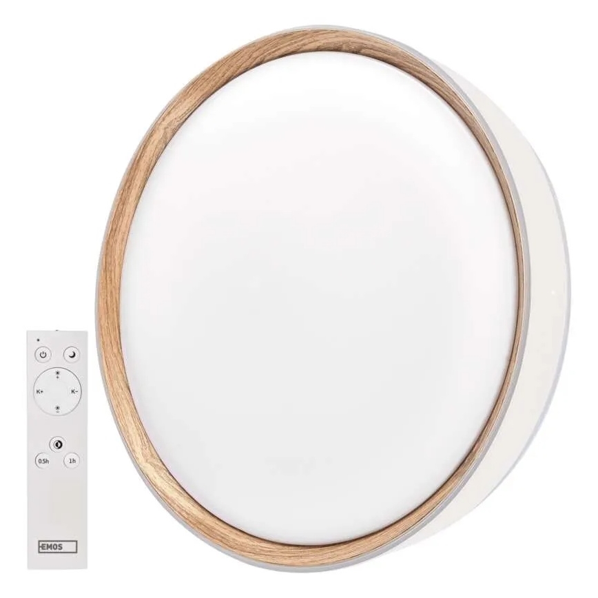 Plafoniera LED dimmerabile ILVI LED/45W/230V 2700-6500K Ø 50 cm bianco/beige + con telecomando