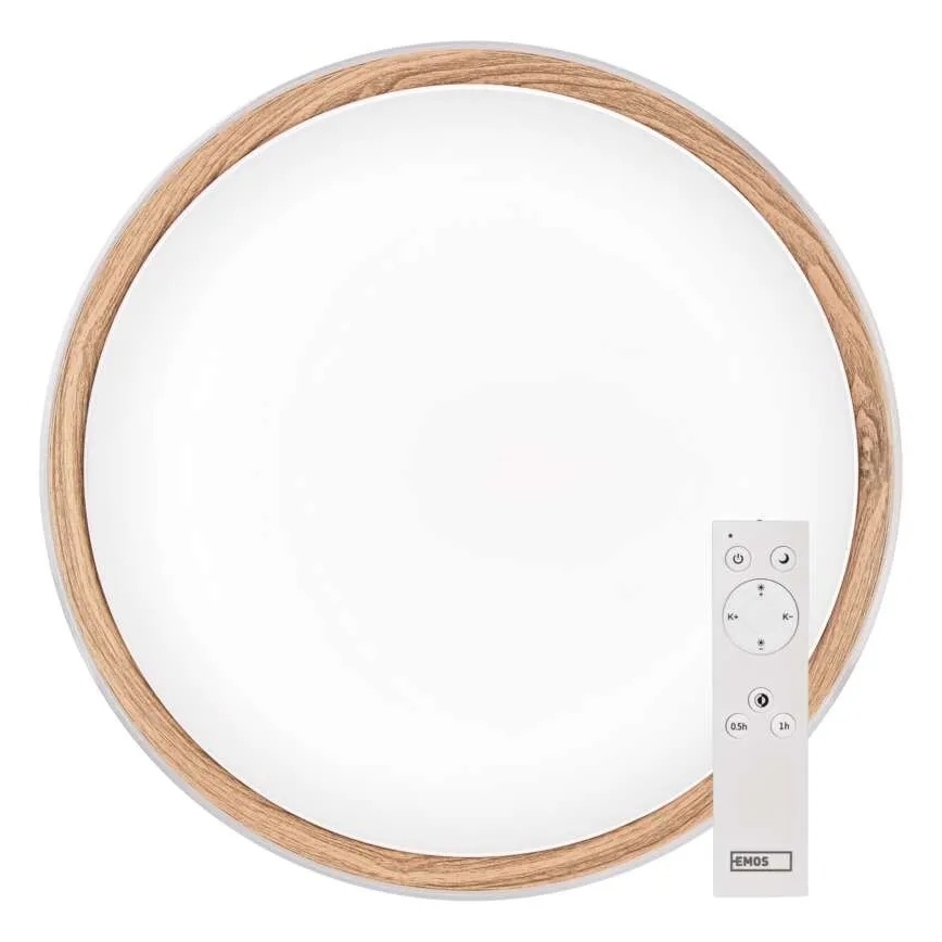Plafoniera LED dimmerabile ILVI LED/45W/230V 2700-6500K Ø 50 cm bianco/beige + con telecomando