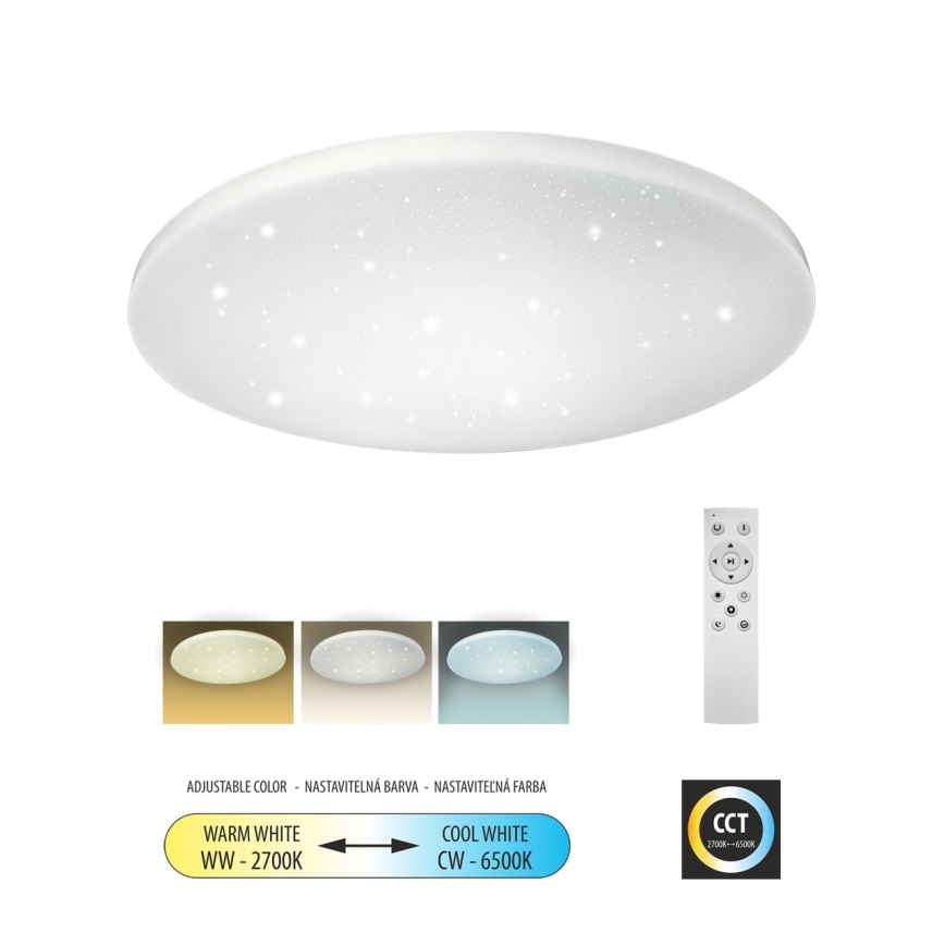 Plafoniera LED dimmerabile IPOLY LED/60W/230V 2700-6500K diametro 58 cm + telecomando