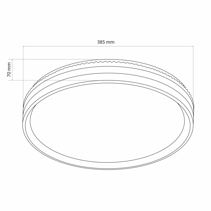 Plafoniera LED dimmerabile da bagno JADWIGA LED/42W/230V diametro 38,5 cm 3000-6000K IP44 + telecomando