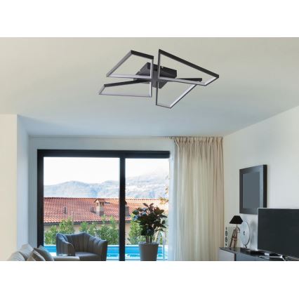 Plafoniera LED dimmerabile LED/115W/230V 3000-6500K nero + telecomando