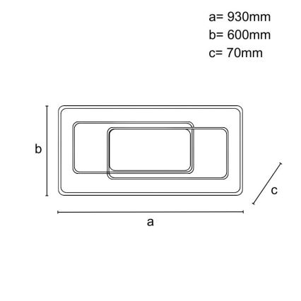 Plafoniera LED dimmerabile LED/220W/230V 3000-6500K + telecomando