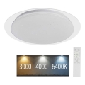 Plafoniera LED dimmerabile LED/40W/230V 3000K/4000K/6500K diametro 46,5 cm + telecomando
