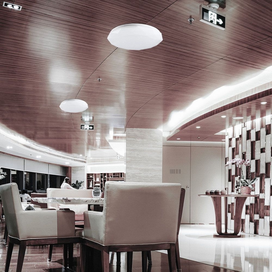 Plafoniera LED dimmerabile LED/40W/230V 3000K/4000K/6500K diametro 38,8 cm + telecomando