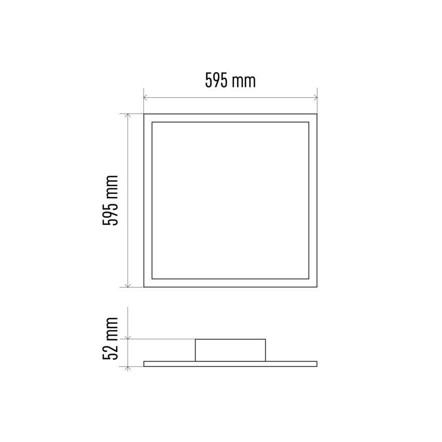 Plafoniera LED dimmerabile LED/40W/230V + telecomando quadrato 2700K-6500K