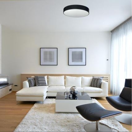 Plafoniera LED dimmerabile LED/50W/230V 3000-6500K nero + telecomando