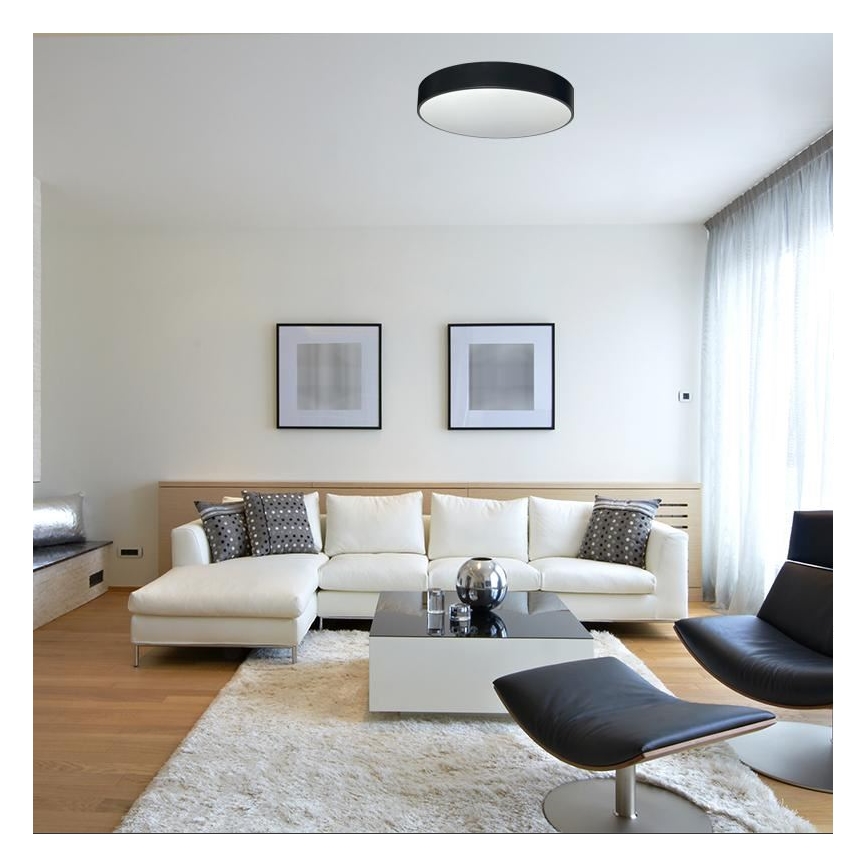 Plafoniera LED dimmerabile LED/50W/230V 3000-6500K nero + telecomando