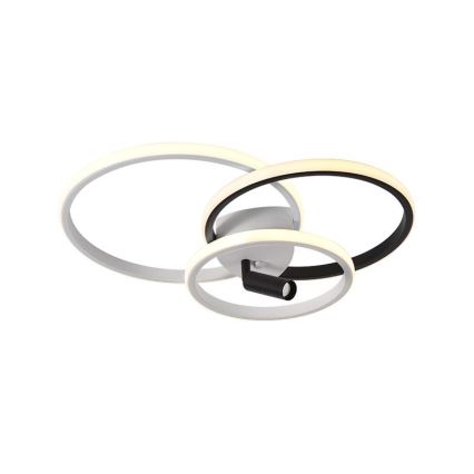 Plafoniera LED dimmerabile LED/70W/230V 3000-6500K bianco/nero + telecomando
