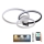 Plafoniera LED dimmerabile LED/70W/230V 3000-6500K bianco/nero + telecomando